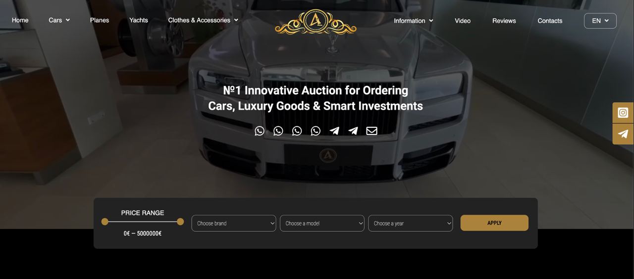 №1 Innovative Auction — A Next-Generation Digital Ecosystem at the Crossroads of Auto Trading, Luxury, and Private Investment